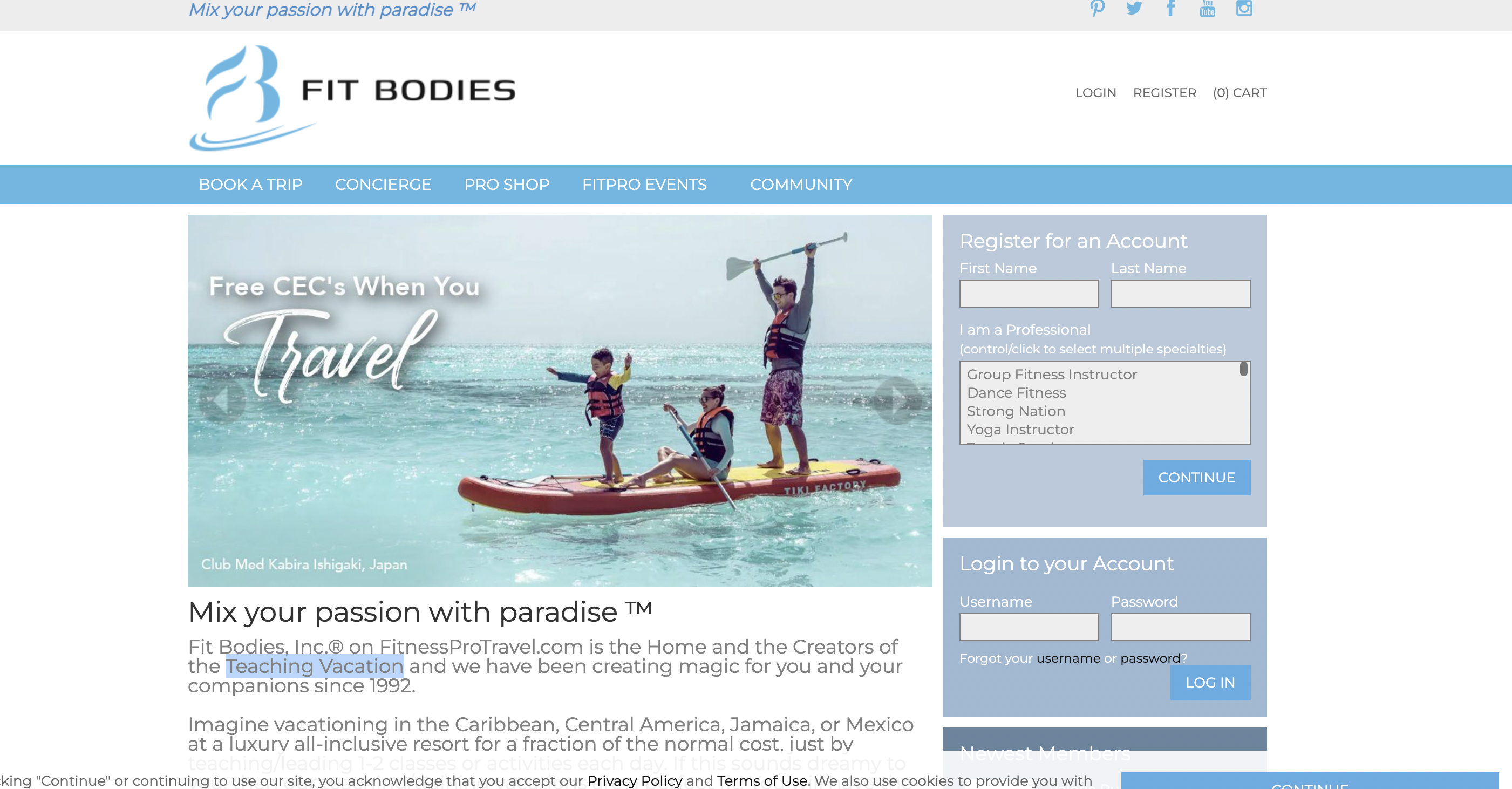 FitBodies Inc – Fitness & Travel Marketplace